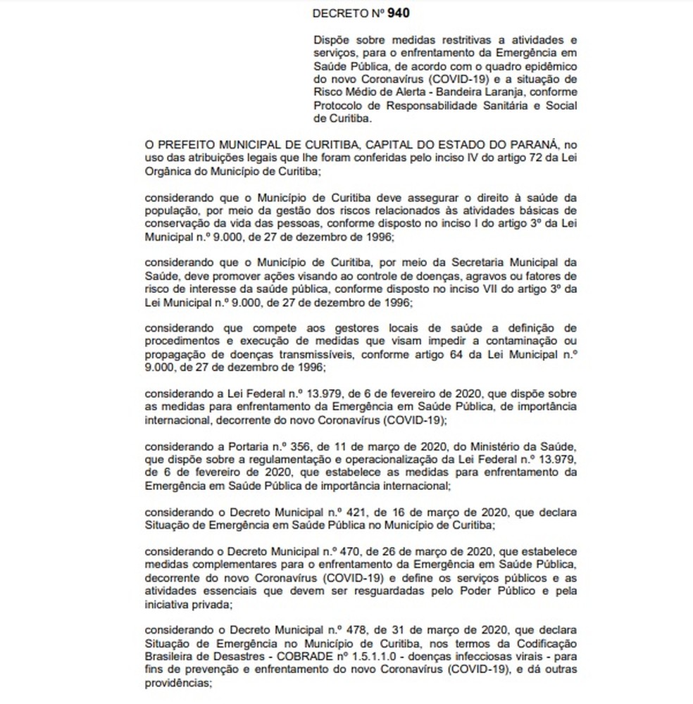 Coronavirus Prefeitura De Curitiba Libera Academias Em Novo Decreto Supermercados Voltam A Fechar Aos Domingos Parana G1