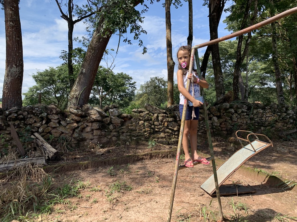 Na comunidade de Ponte das Almorreimas, opções de lazer, que já eram poucas, ficaram ainda mais limitadas — Foto: Raquel Freitas/G1