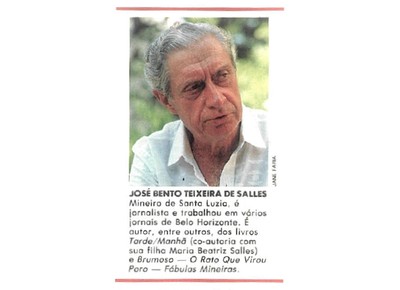 Em 1990, o jornalista e escritor mineiro José Bento Teixeira de Salles contribuiu com crônicas para a revista Globo Rural (Foto: Jane Faria)