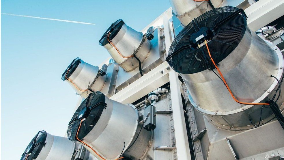 Dispositivo é capaz de absorber até 900 toneladas de CO2 por ano (Foto: Climeworks)