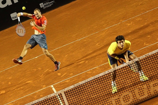 Bruno Soares e Marcelo Melo no Rio Open (Foto: Luiz Pires/Fotojump)