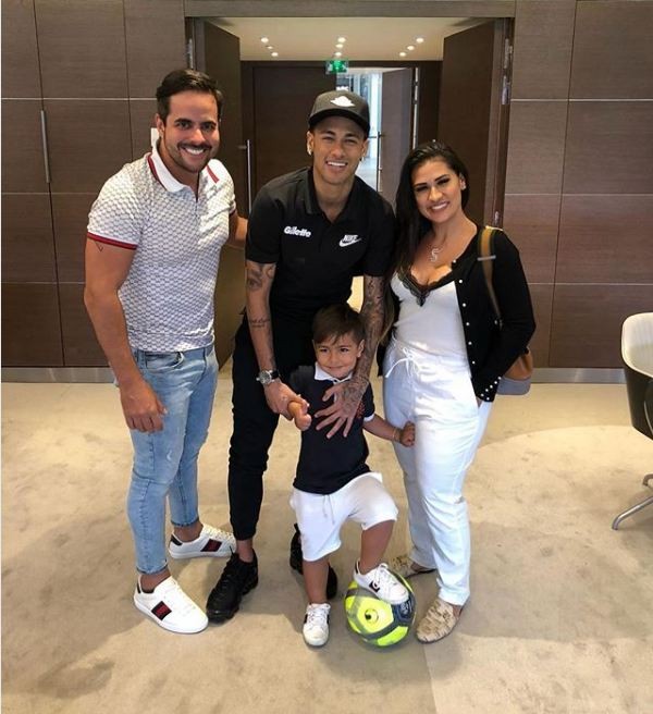 Kaká Diniz, Neymar, Henry e Simone (Foto: Reprodução/Instagram)