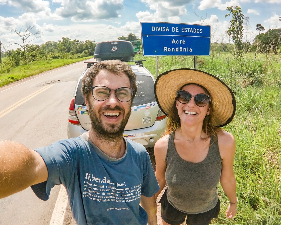 Casal já escreveu livro contando detalhes de viagens  — Foto: Arquivo pessoal 