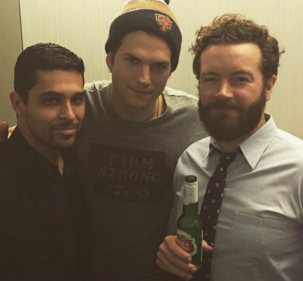 Wilmer Valderrama, Ashton Kutcher e Danny Masterson (Foto: Reprodução Instagram)