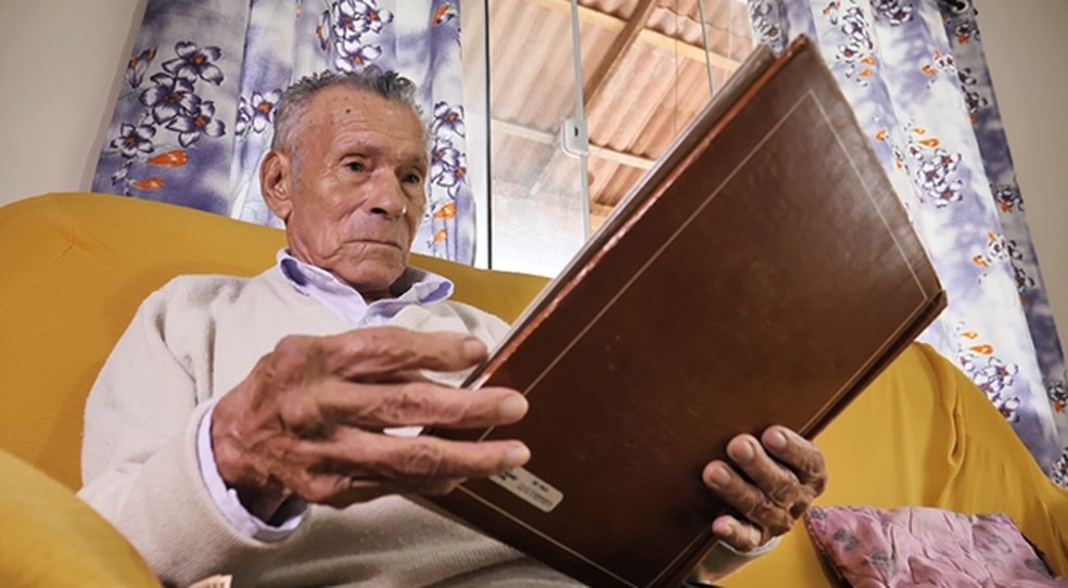 Se Francisco, um dos moradores mais antigos da Vila Maciel — Foto: Plug