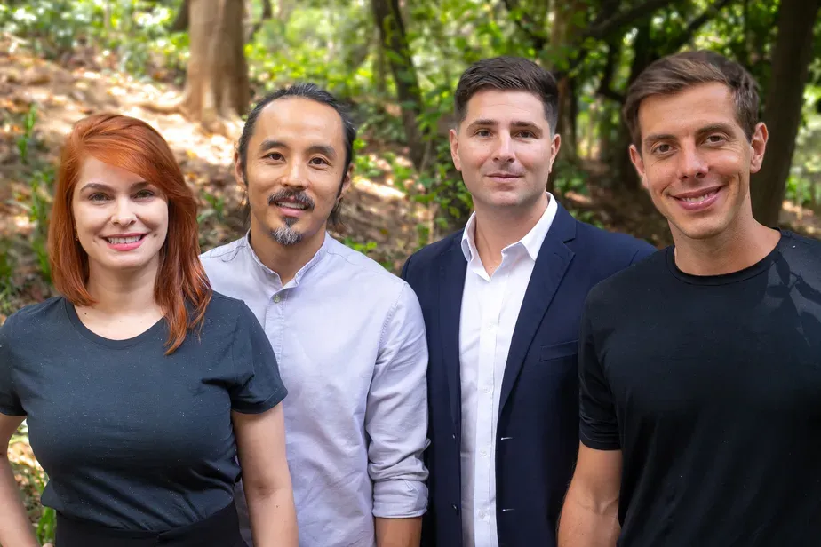 Os fundadores da Impact Invest: Nádia Gonçalves, Claudio Yamaguchi, Crica Wolthers e João Cristofolini