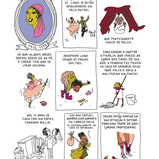 Quadrinhos do livro Ousadas, Mulheres que Só Fazem o que Querem (Foto: Reprodução)