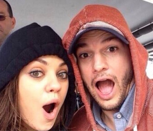 Mila Kunis e Aston Kutcher (Foto: Reprodução/Instagram)