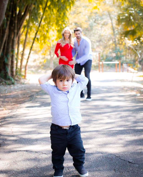 Adriana SantAnna, Rodrigo e o filho (Foto: reprodução/Instagram)