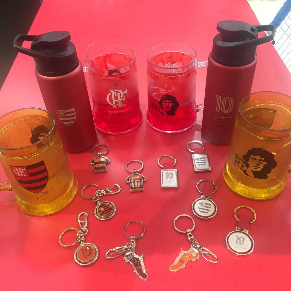 Zico é exibido em diversos produtos (Foto: Divulgação)