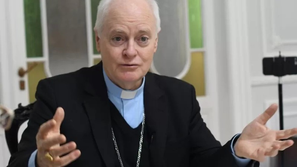 "Jesus n�o est� convidando ningu�m a fazer guerra contra os outros", diz Dom Odilo � Foto: LUCINEY MARTINS / DIVULGA��O via BBC News