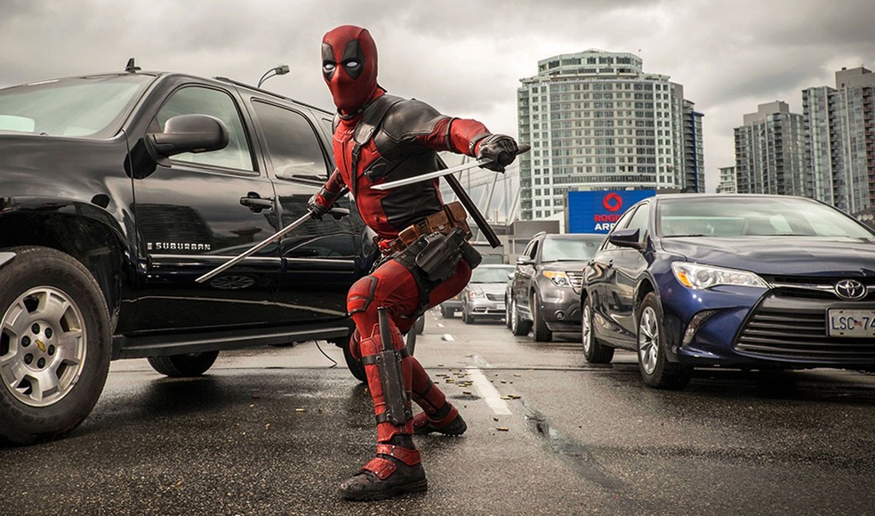 Ryan Reynolds em cena de 'Deadpool' (Foto: Divulgação)