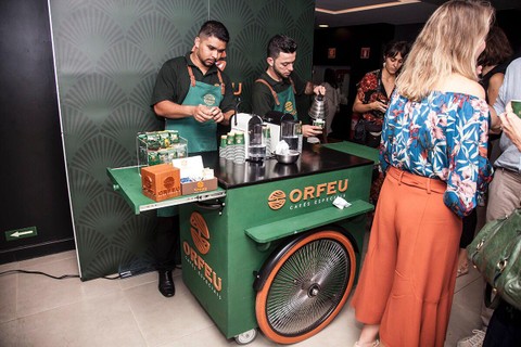 Café Orfeu foi parada obrigatória no evento (Foto: Sirc) 