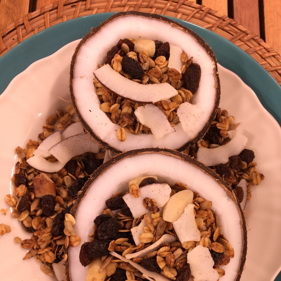 Aprenda a fazer a granola doce — Foto: Mariana Garcia/G1