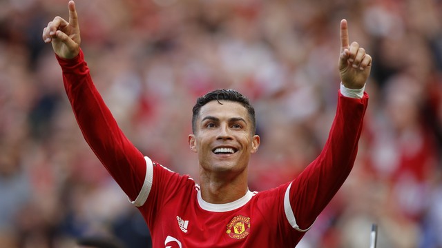 Cristiano Ronaldo comemora segundo gol
