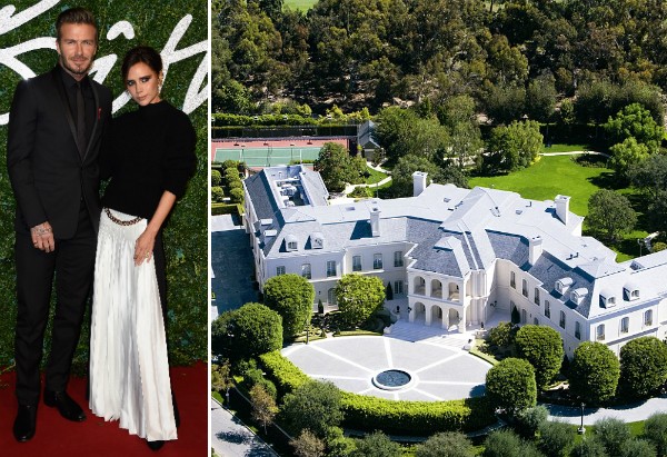 David Beckham, Victoria Beckham e a nova mansão do casal (Foto: Getty Images/Divulgação)