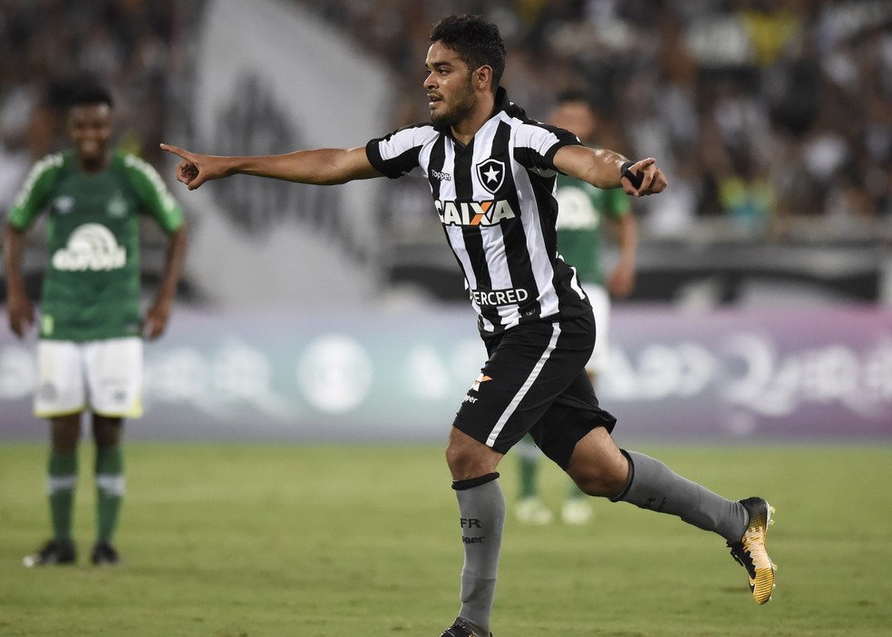Brenner foi artilheiro do Botafogo em 2018 — Foto: André Durão/ge.globo