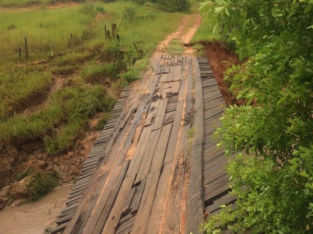 Chuvas causaram estragos na zona rural de Martinópolis (Foto: Divulgação/Prefeitura)