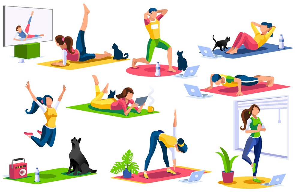  Lockdown não é desculpa para não fazer exercício físico regularmente — Foto: Istock Getty Images