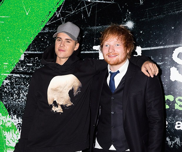 Justin Bieber e Ed Sheeran (Foto: Getty Images)
