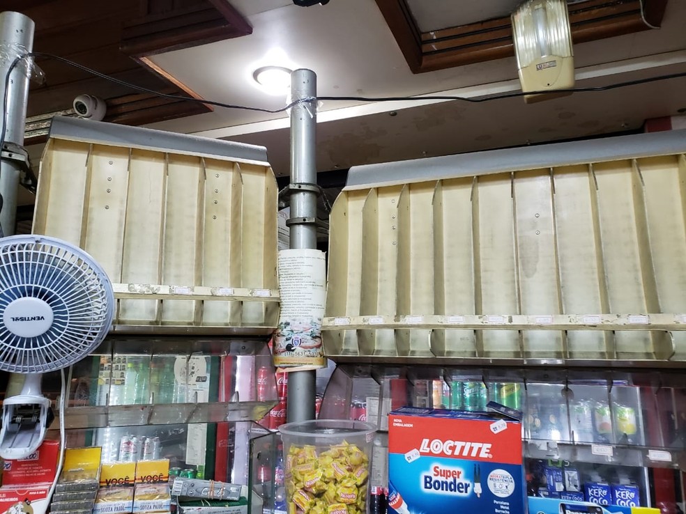 Padaria Sines retirou os cigarros das prateleiras e não está mais vendendo o produto — Foto: Arquivo pessoal