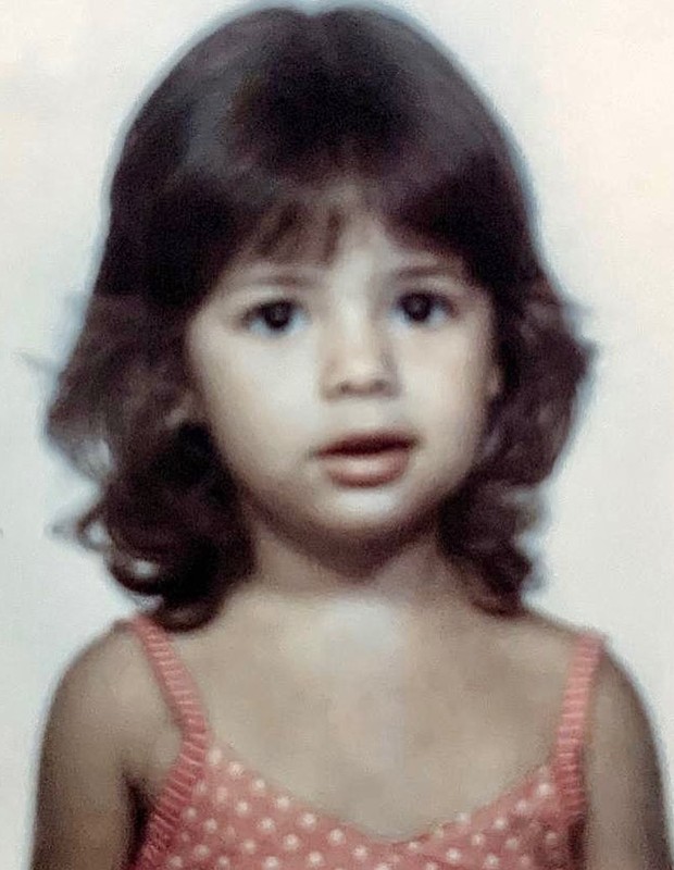 Sandy aos 3 anos, em 1986 (Foto: Reprodução/Instagram)