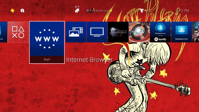 Personalize a tela inicial do seu PlayStation 4 (Foto: Reprodução/André Mello)