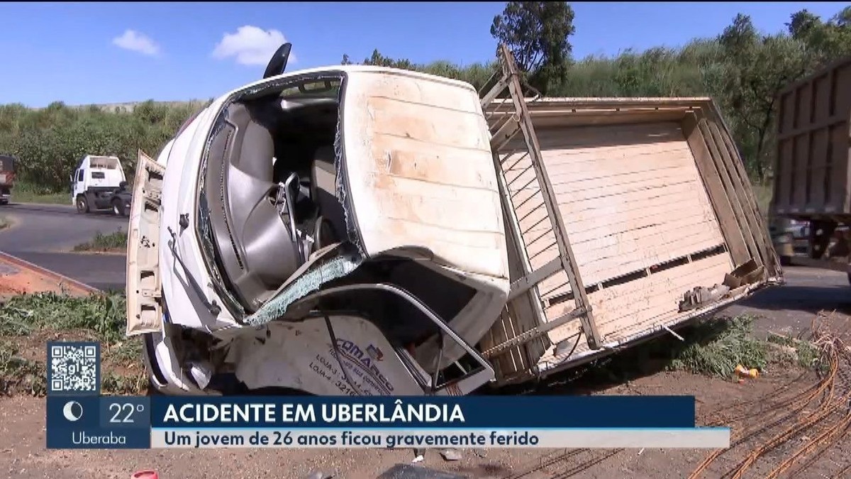 Acidente entre dois caminhões em Uberlândia deixa jovem com graves ...