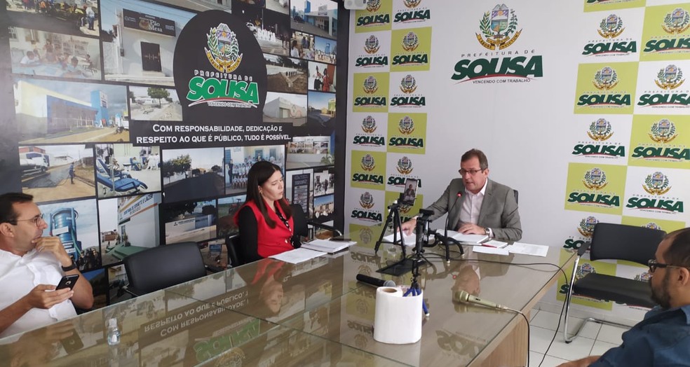 Prefeitura de Sousa, PB, destina verba para artistas se apresentarem virtualmente — Foto: Secom/Prefeitura de Sousa