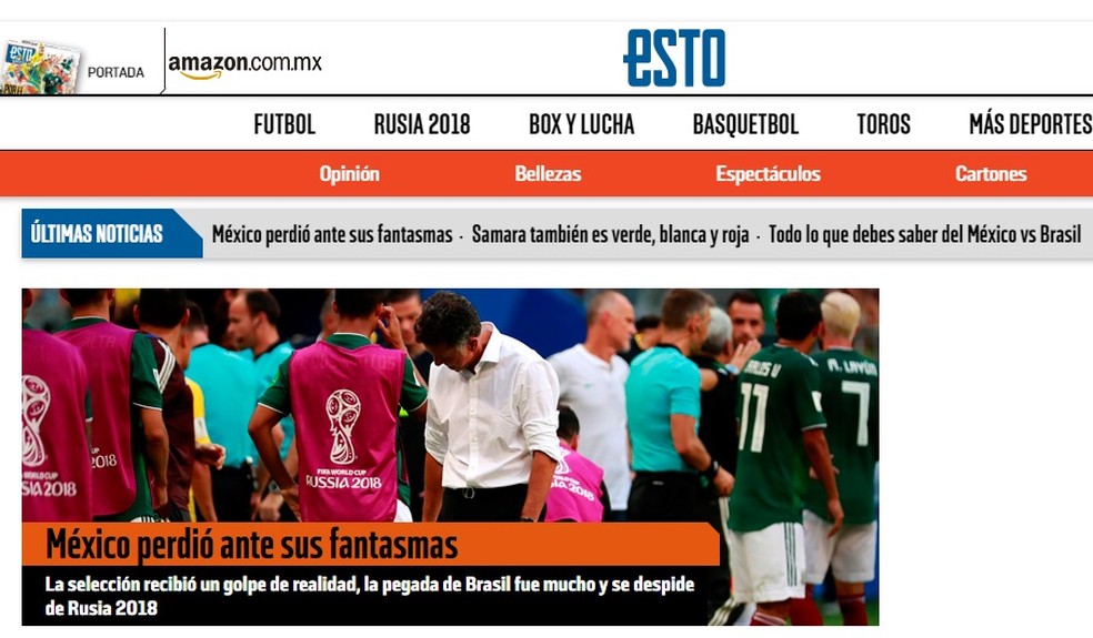 Jornal ESTO, do México (Foto: Reprodução)