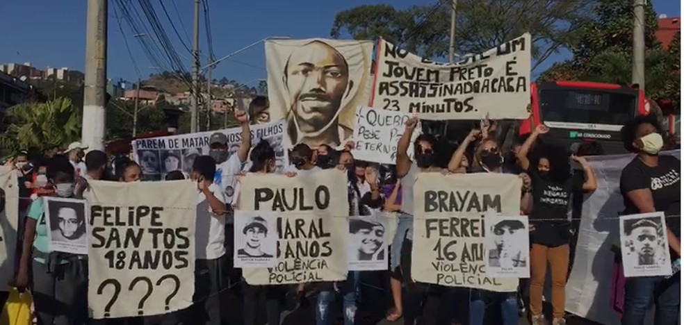 Manifestantes Fazem Ato Contra Racismo E Violencia Policial Em Cidade Tiradentes Na Zona Leste De Sp Sao Paulo G1