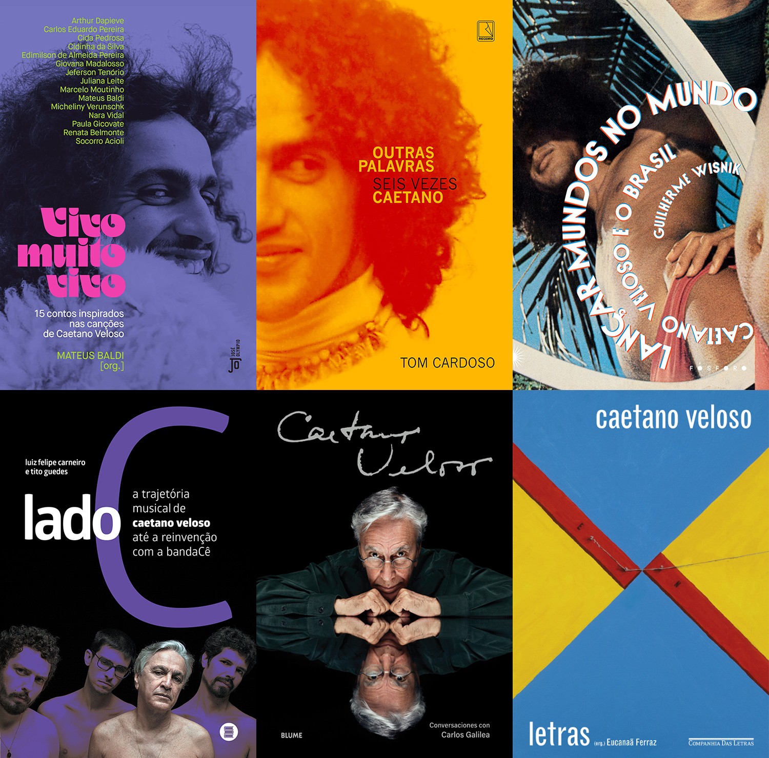 Caetano Veloso tem vida, obra e ideologia dissecadas em seis livros que celebram os 80 anos do artista