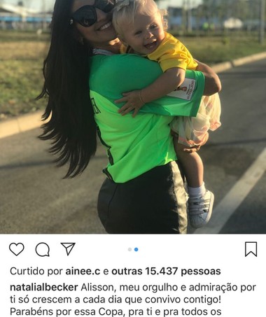 Esposa do Alisson (Foto: Divulgação Instagram)