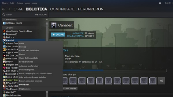 Como Desinstalar Um Jogo No Steam Plataformas Online Techtudo