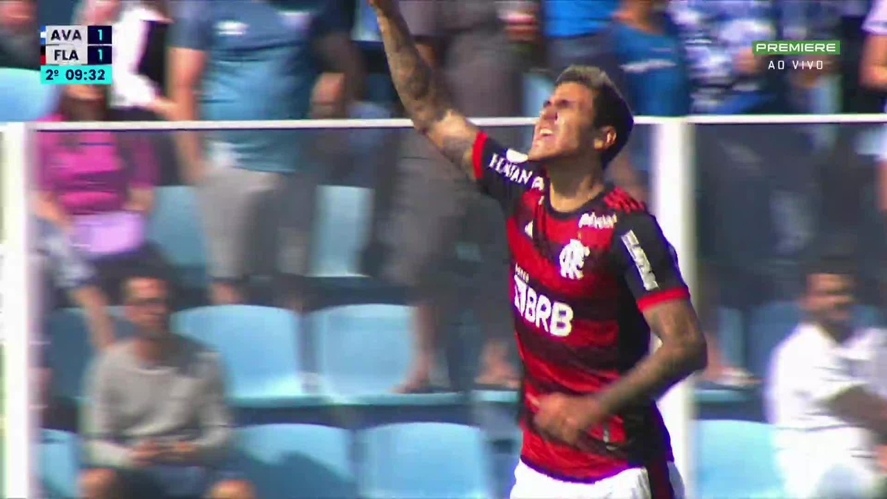 Os gols de Ava&iacute; 1 x 2 Flamengo pela 19&ordf; rodada do Brasileir&atilde;o