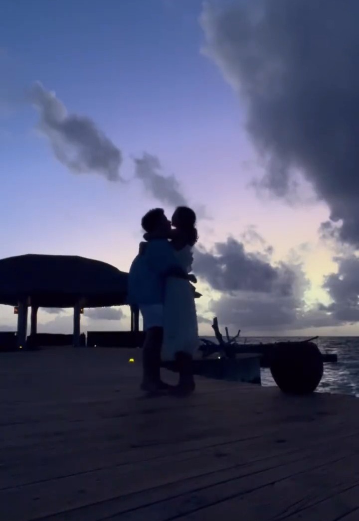 Sasha e João Figueiredo celebram um ano de casamento nas Maldivas (Foto: Reprodução/Instagram)