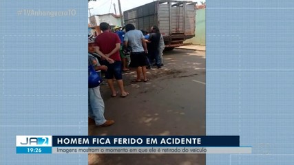 Homem fica ferido após se envolver em acidente de trânsito em Guaraí