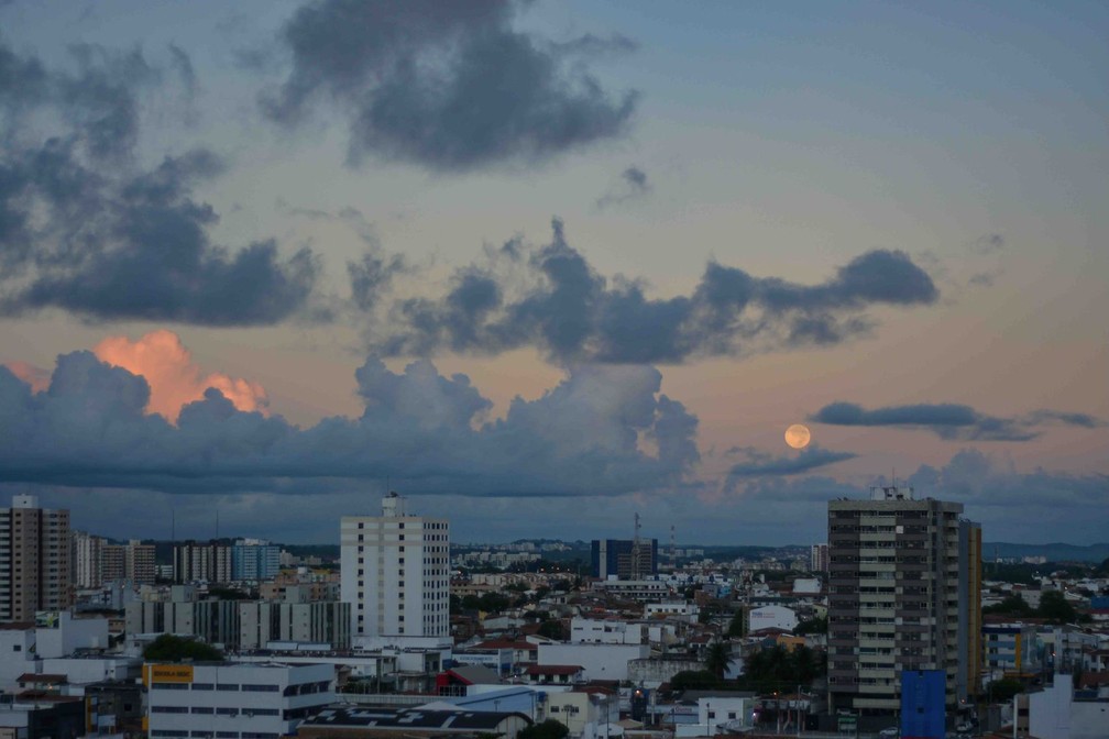 Superlua em Aracaju — Foto: Rodrigo Coelho