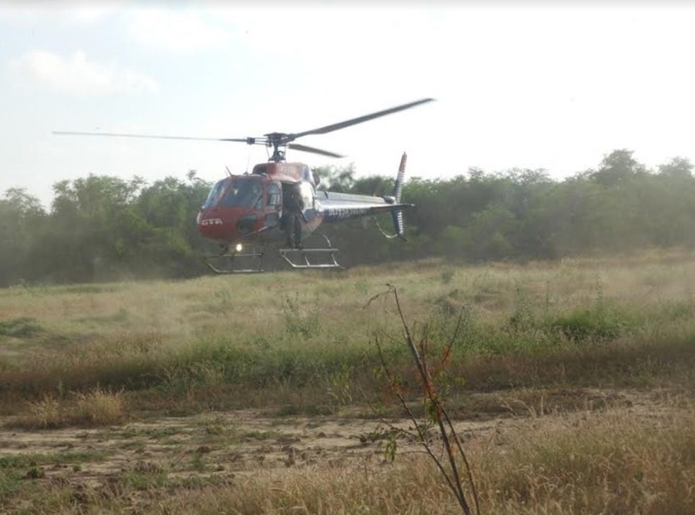 Operação teve o apoio da operação o Grupamento Tático Aéreo  — Foto: Divulgação/ Polícia Civil de Pernambuco
