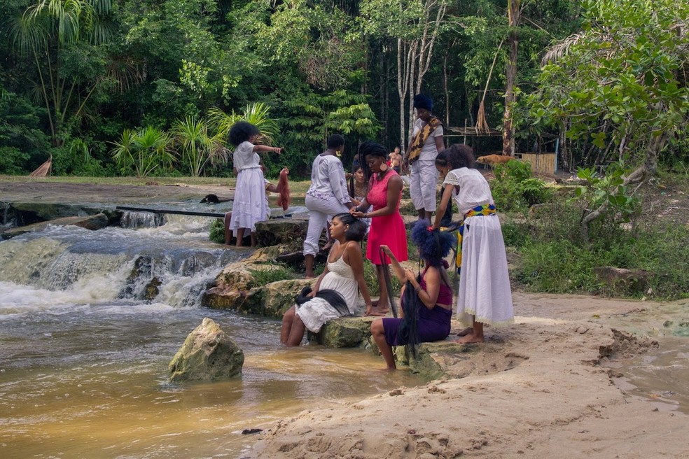 Bastidores das gravações do curta-metragem — Foto: Arquivo pessoal