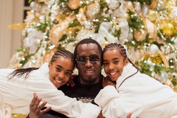 Diddy e as filhas (Foto: Reprodução/Instagram)