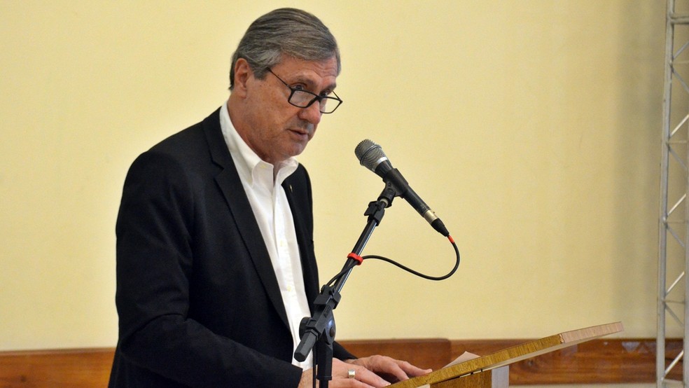Ministro da Justiça, Torquato Jardim, durante discurso no mês de novembro (Foto: Artur Lira/G1)
