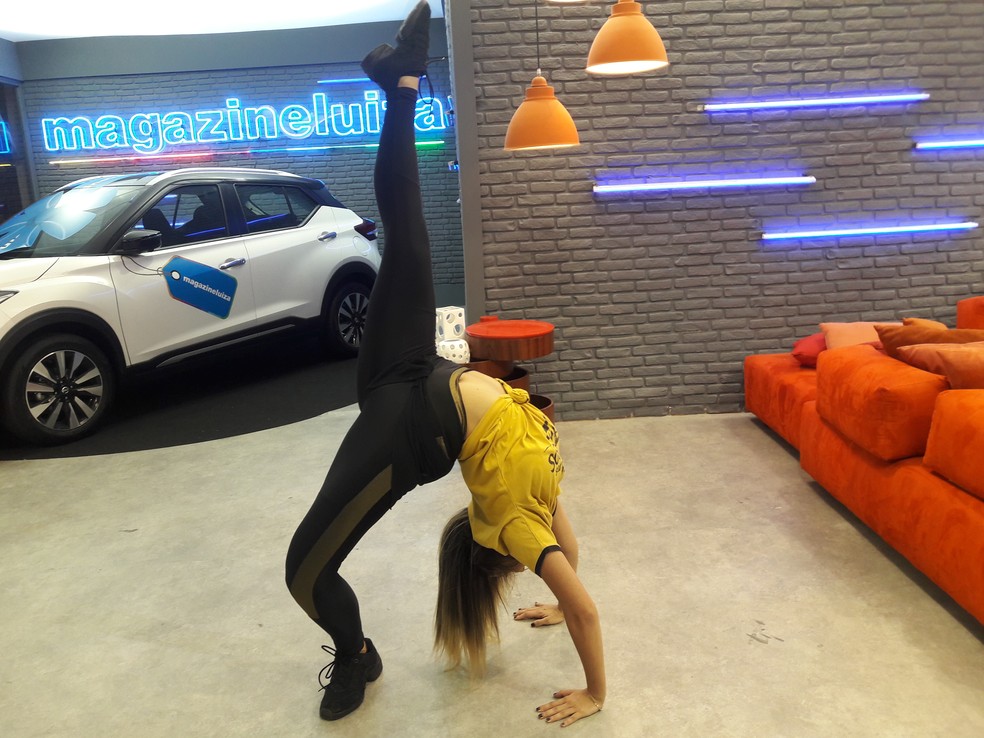 Nathália Melo, parceira de Lucas Veloso no 'Dança dos Famosos' (Foto: Josy Almeida/TV Globo)