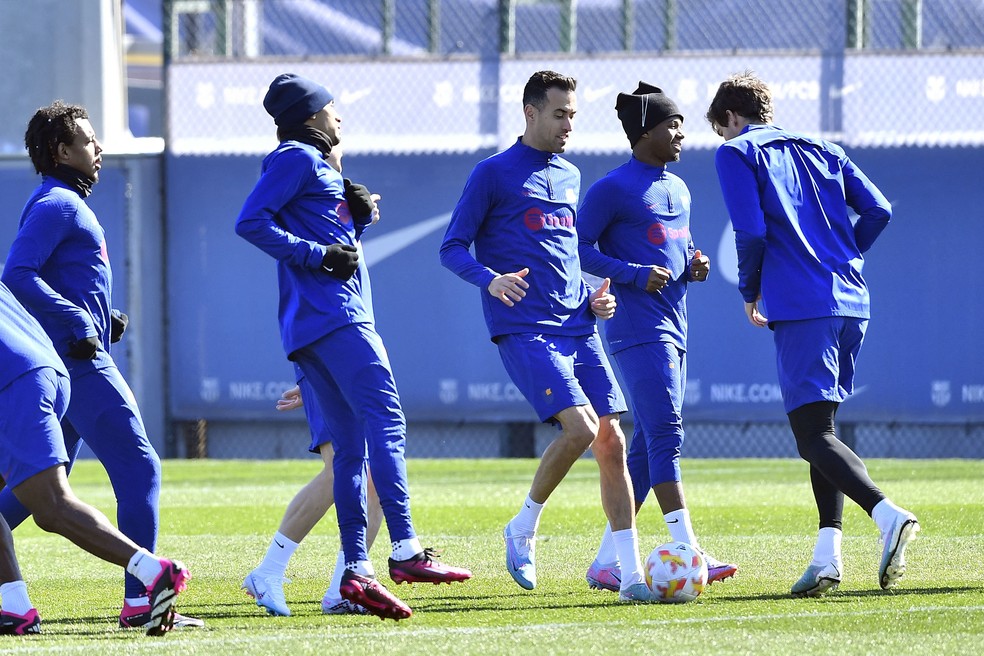 Barcelona terá Busquets e Ansu Fati no clássico contra o Real Madrid, pela Copa do Rei — Foto: Getty Images