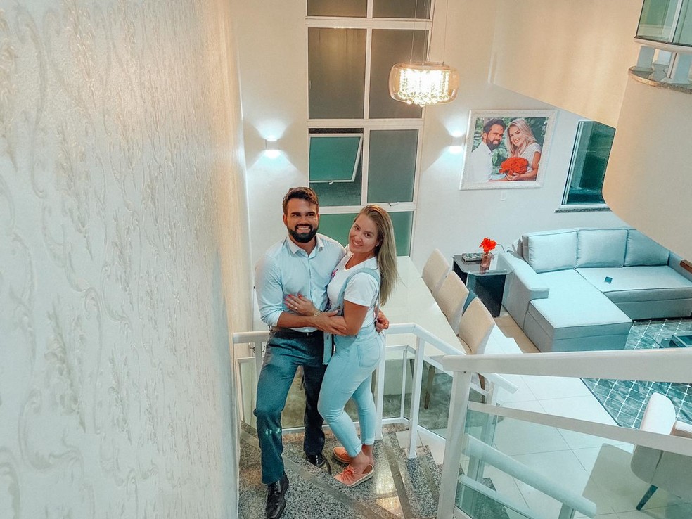 Patrícia está muito feliz com a casa nova, que recebeu um investimento de mais de 500 mil reais  — Foto: Arquivo pessoal