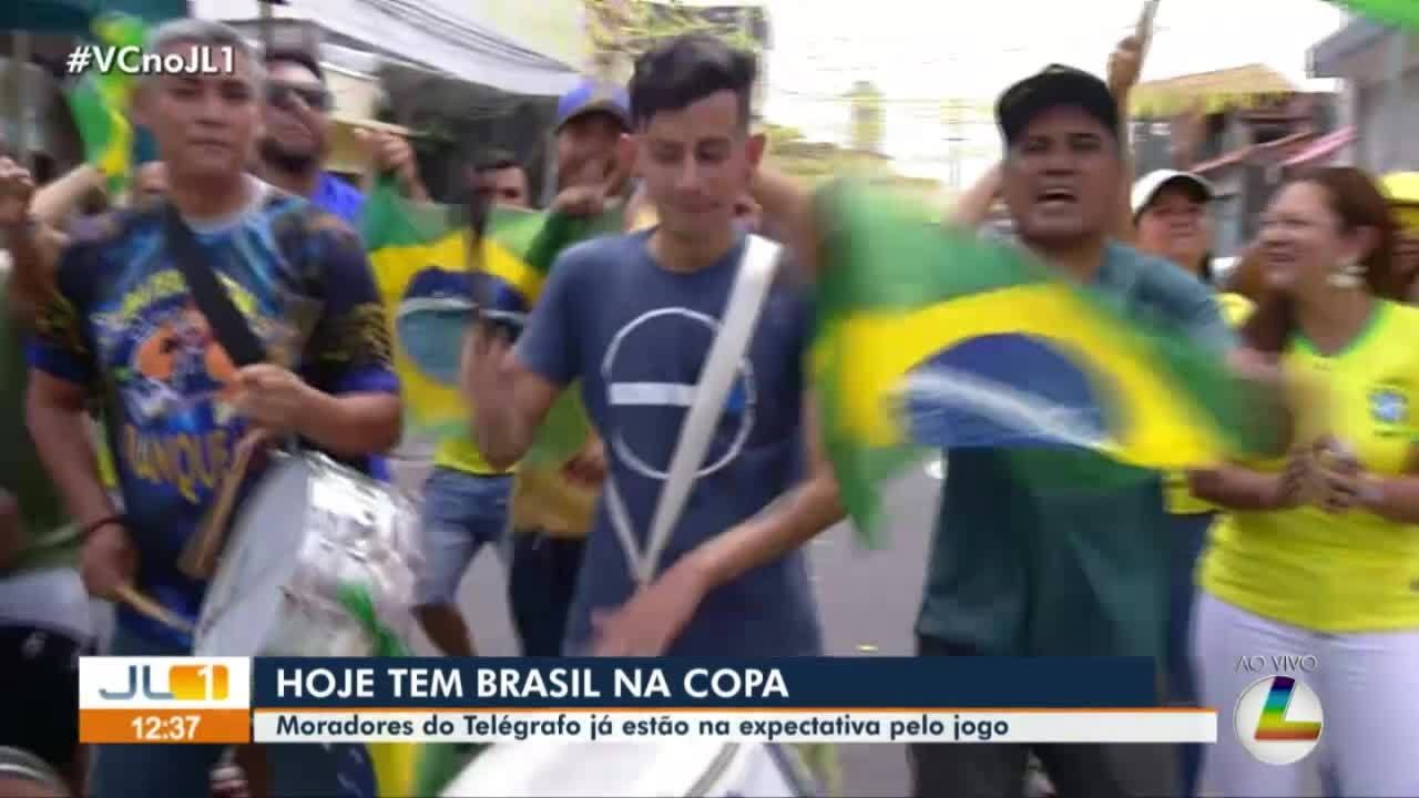 Moradores do Telégrafo na expectativa para a estreia do Brasil