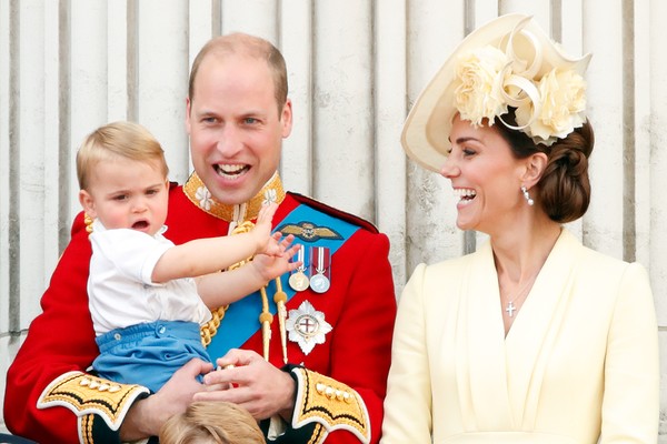 Príncipe William, Kate Middleton e Príncipe Louis (Foto: Getty Images)