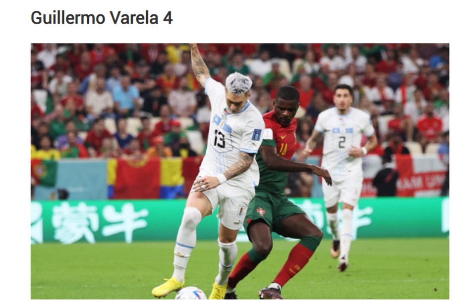Lateral do Flamengo, Varela foi avaliado como o pior em campo pelo jornal uruguaio El País