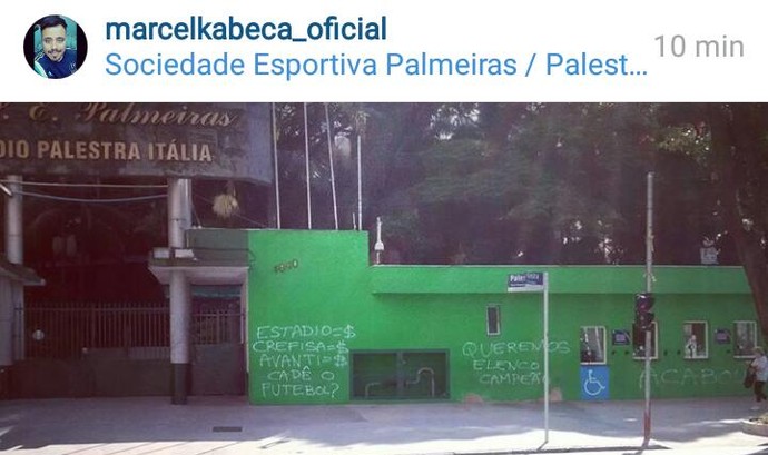 Muro Palmeiras Pichado (Foto: Reprodução/Instagram)