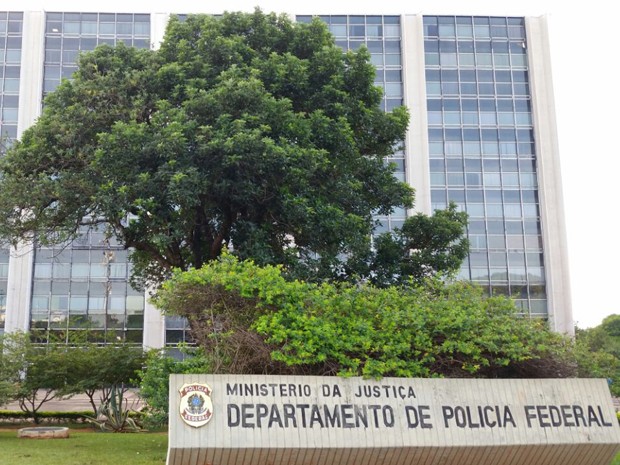 Fachada da sede do Departamento da Polícia Federal em Brasília (Foto: Vianey Bentes/TV Globo)